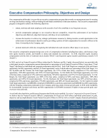 Executive Compensation Philosophy, Objectives & Design