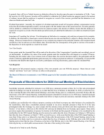 Proposals of Stockholders for 2020 Annual Meeting of Stockholders