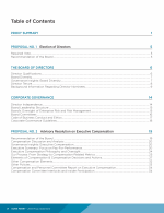 Table of Contents