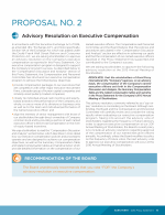 Proposal No. 2 - Advisory Resolution on Executive Compensation