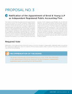 Proposal No. 3 - Ratification of the Appointment of Ernst & Young LLP as Independent Registered Public Accounting Firm