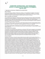 - Notes to Consolidated Financial Statements