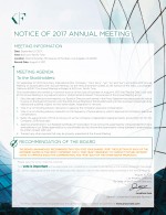 Notice of 2017 Annual Meeting