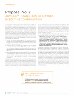 Proposal No. 2: Advisory Resolution to Approve Executive Compensation