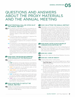 Questions and Answers About the Proxy Materials and the Annual Meeting