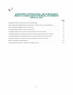 Index to Consolidated Financial Statements