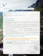 Notice of 2018 Annual Meeting