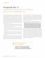 Proposal No. 2: Advisory Resolution to Approve Executive Compensation
