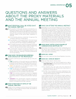Questions and Answers About the Proxy Materials and the Annual Meeting