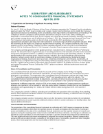 - Notes to Consolidated Financial Statements