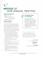 Notice of 2019 Annual Meeting
