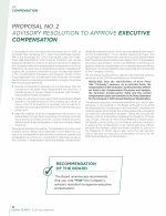 Proposal No. 2: Advisory Resolution to Approve Executive Compensation