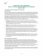 - Notes to Consolidated Financial Statements