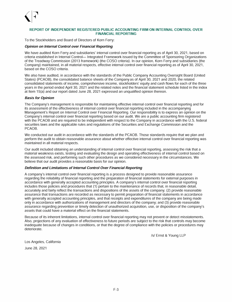 Korn Ferry 2021 Annual Report