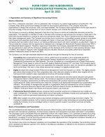 - Notes to Consolidated Financial Statements