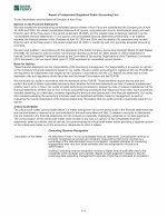 - Report of Independent Registered Public Accounting Firm