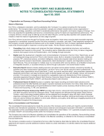 - Notes to Consolidated Financial Statements