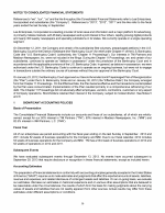 - Notes to Consolidated Financial Statements