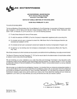 Notice of Annual Meeting of Stockholders