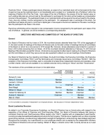 Directors' Meetings and Committees of the Board of Directors