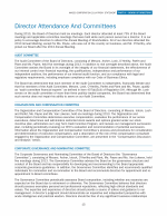 Director Attendance and Committees