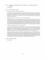 9. Changes in and Disagreements with Accountants on Accounting and Financial Disclosure
