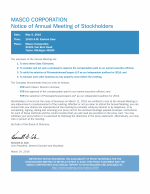 Notice of Annual Meeting of Stockholders