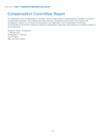 Compensation Committee Report