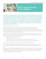 2018 Annual Meeting of Stockholders - Questions and Answers