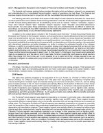 7. Management's Discussion and Analysis of Financial Condition and Results of Operations