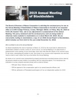 2019 Annual Meeting of Stockholders - Questions and Answers