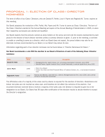 Proposal 1: Election of Class I Director Nominees