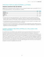 PricewaterhouseCoopers LLP Fees