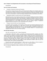 9. Changes in and Disagreements with Accountants on Accounting and Financial Disclosure