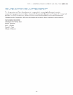 Compensation Committee Report