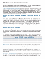Payment Upon Change in Control, Retirement, Termination, Disability or Death