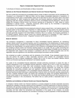 - Report of Independent Registered Public Accounting Firm