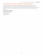Compensation Committee Report