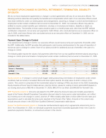 Payment Upon Change in Control, Retirement, Termination, Disability or Death