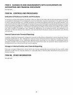 9. Changes in and Disagreements with Accountants on Accounting and Financial Disclosure