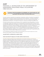 Proposal 3: Ratification of the Appointment of Independent Registered Public Accounting Firm for 2016