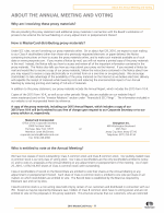 About the Annual Meeting and Voting