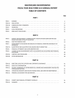 Table of Contents