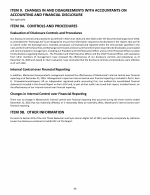 9. Changes in and Disagreements with Accountants on Accounting and Financial Disclosure