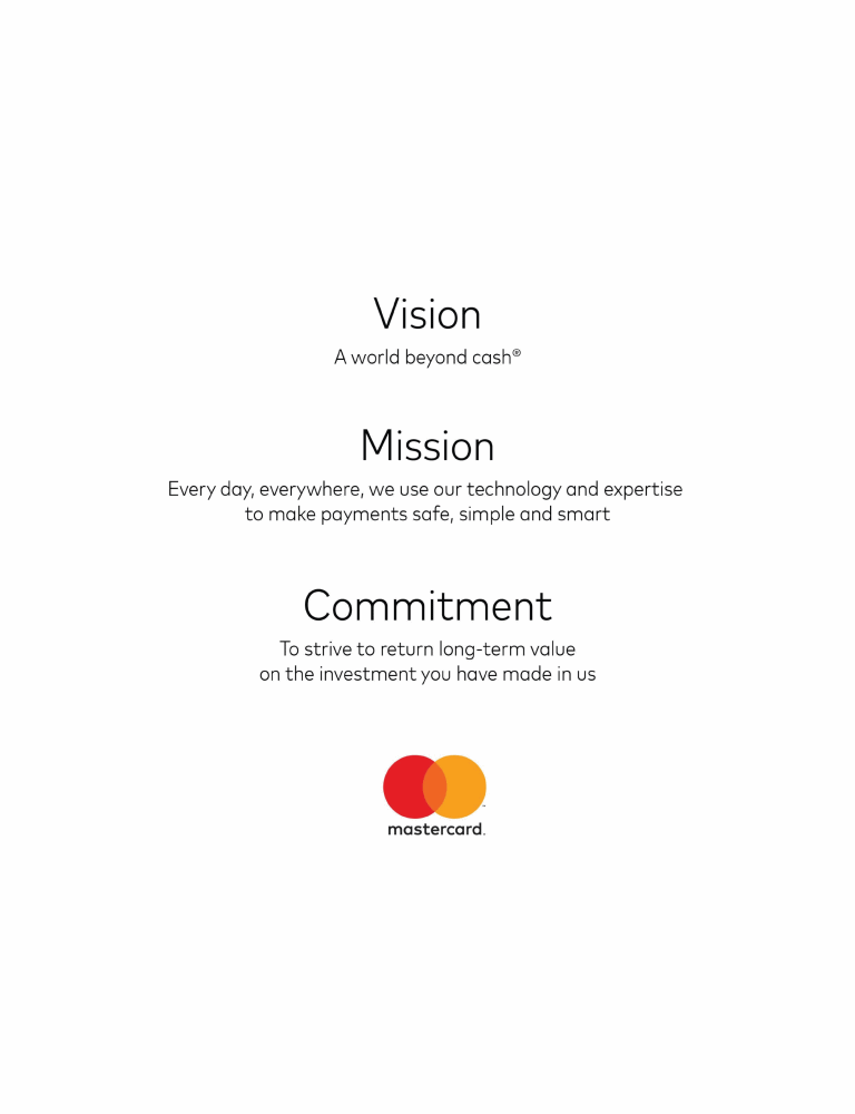 Mastercard Incorporated 10 Proxy Statement Mastercard Incorporated 10 Proxy Statement