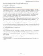 Potential Payments upon Termination or Change in Control