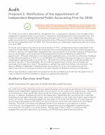 Proposal 3: Ratification of the Appointment of Independent Registered Public Accounting Firm for 2018