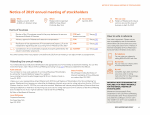 Notice of 2019 Annual Meeting of Stockholders