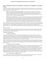 1. Organization, Basis of Presentation and Summary of Significant Accounting Policies