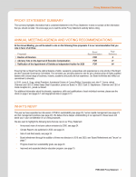 Proxy Statement Summary